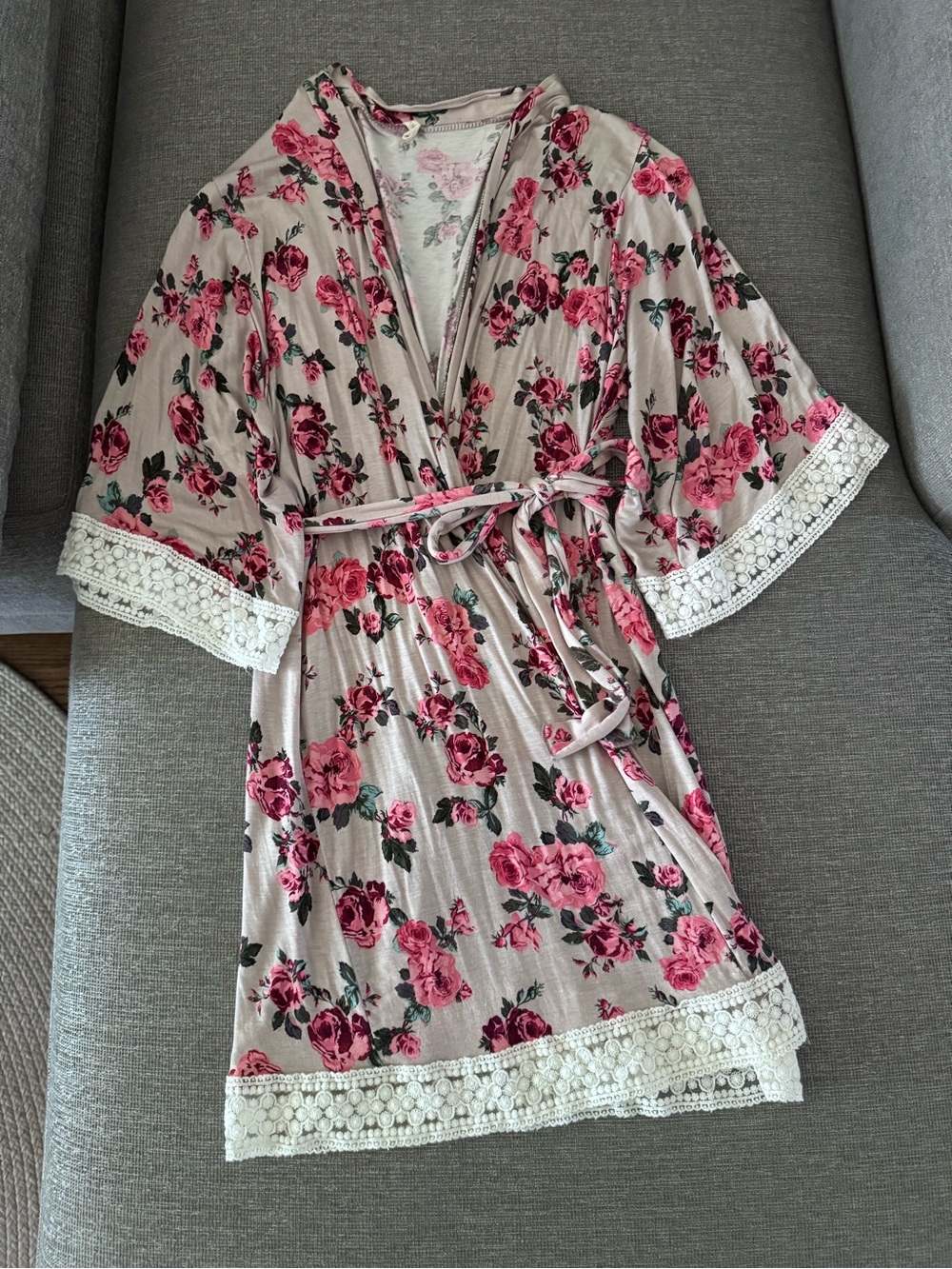 Floral Maternity Nursing Robe